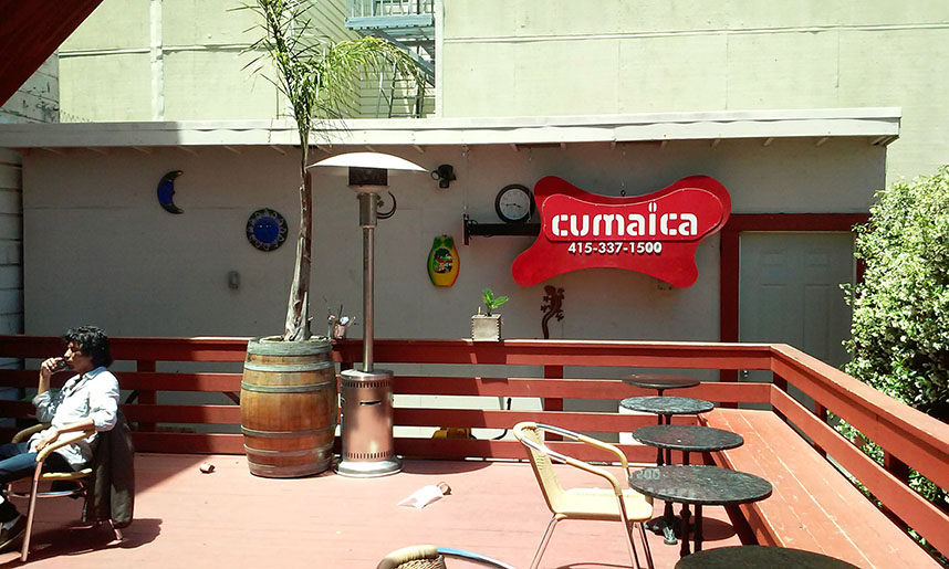 Cumaica's Patio out back